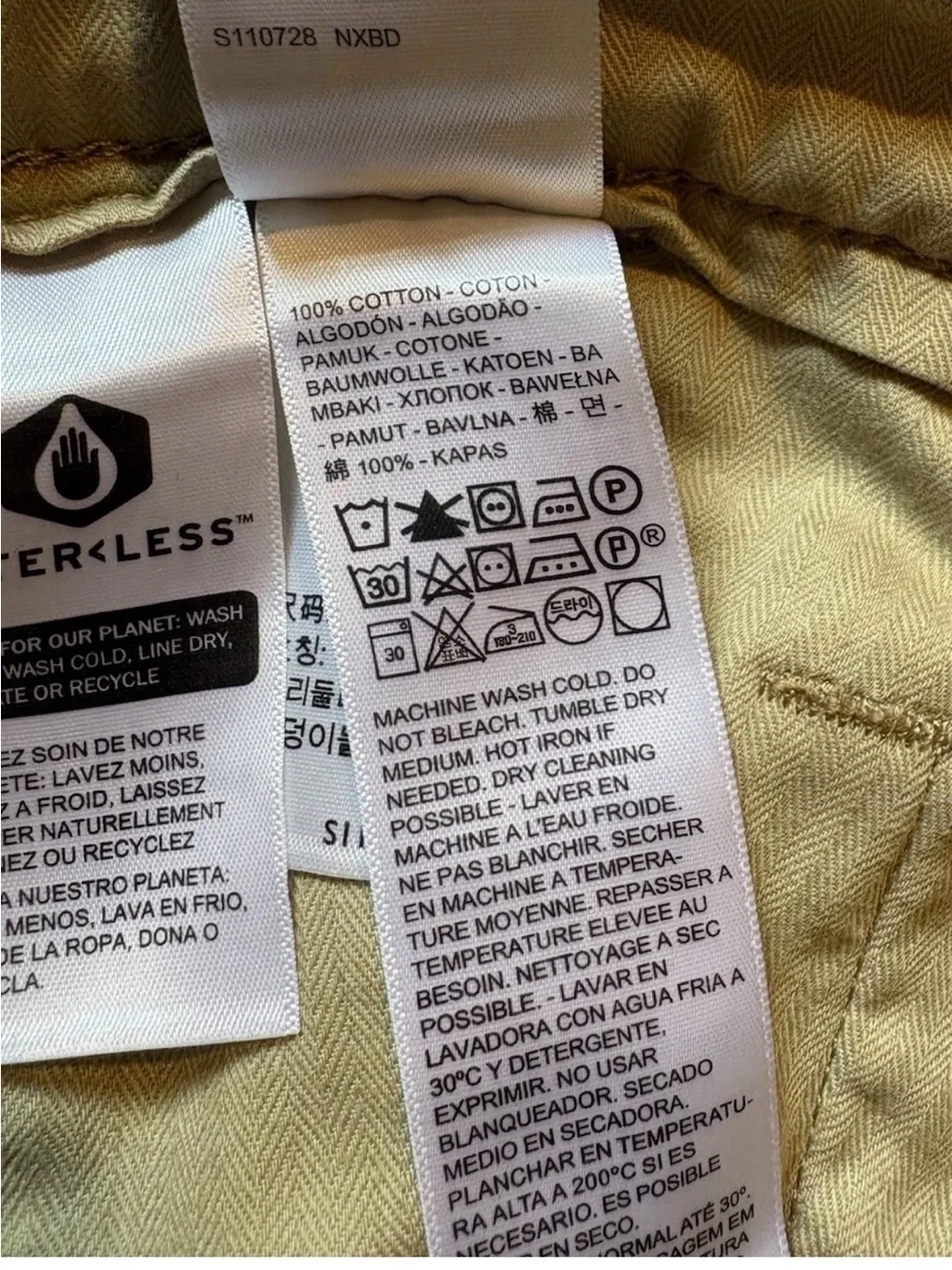 Levis XX Chino Authentic Men’s Pants Brown 100% Cotton Straight Leg Sz 40x32